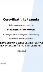 Certyfikat APS Daikin