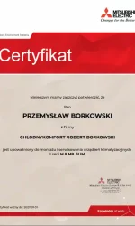 Certyfikat Mitsubishi APS